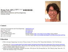 Tablet Screenshot of fluid.ulsan.ac.kr